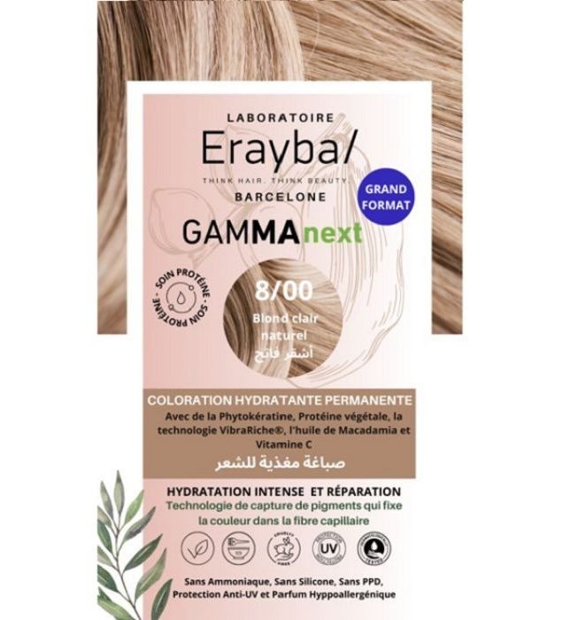 Coloration Gamma Next 8/00 Blond Clair Naturel Erayba 8/00 60ml