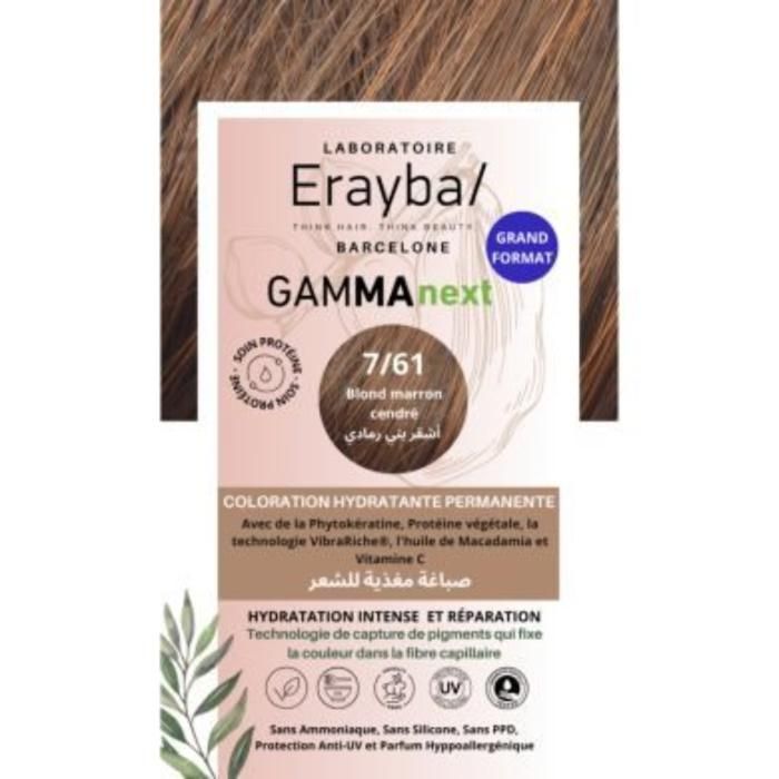 Coloration Gamma Next 7/61 Blond Foncé Marron Erayba 7/61 60ml