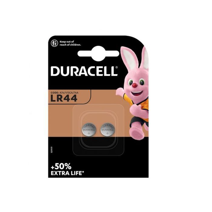 Duracell LR44 A76 V13GA Pour être utilisées dans les jouets,les calculatrices les appareils de mesur 2 Piles