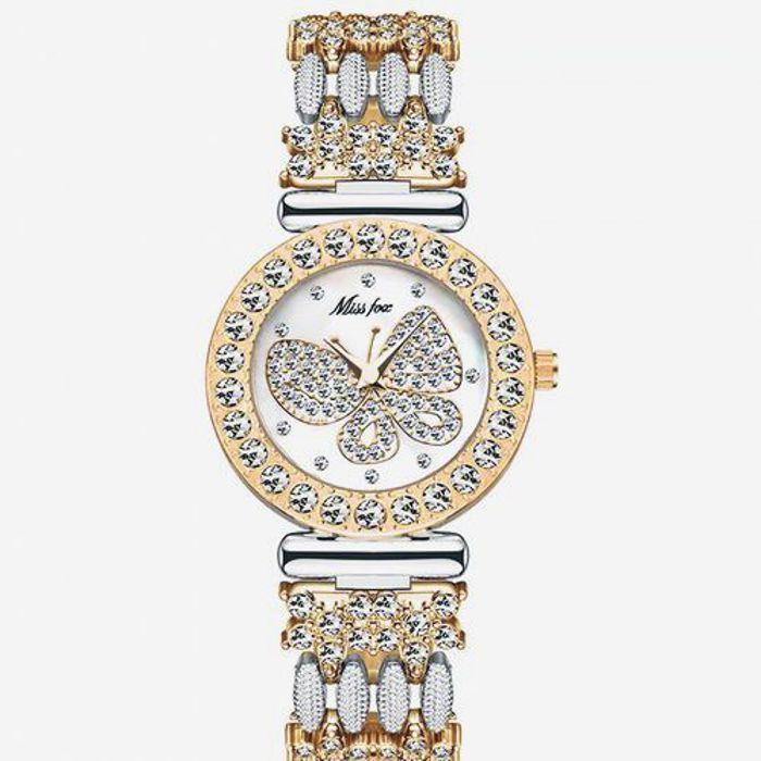 Montre - MISS FOX - Bijou Unique - Papillon - Perles Swarowski - Résistance 30M