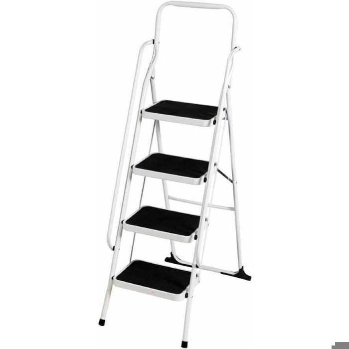 ESCABEAU 4 MARCHES ANTIDERAPANT ACIER & PP 126 CM