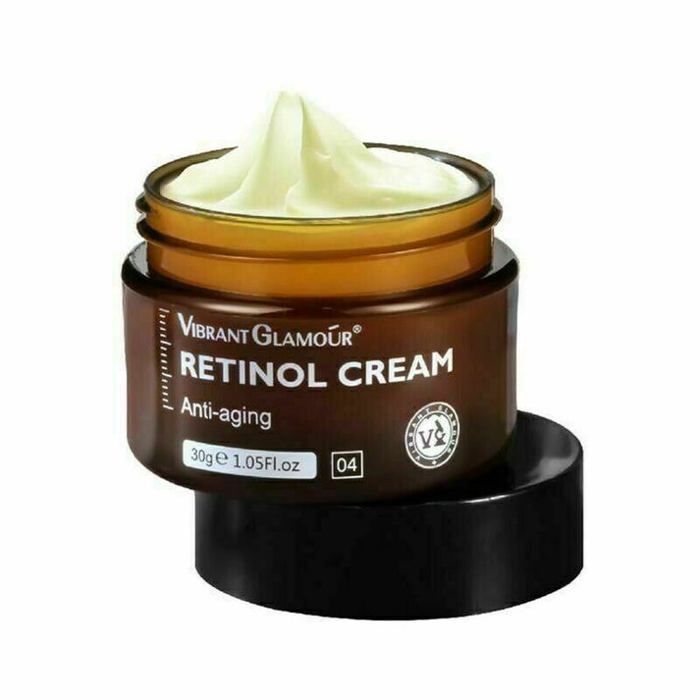 Crème Visage Anti-Âge - VIBRANT GLAMOUR - Retinol - 30g - Sans parabène - Tous types de peau