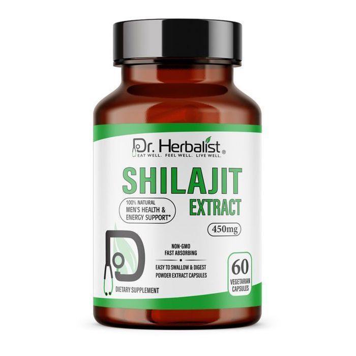 Dr Herbalist Extrait de Shilajit 450mg 60 Gélules de l’Himalaya