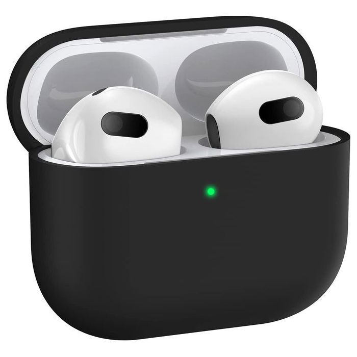 Coque protection en silicone pour Airpods Pro 3 pochette Noir