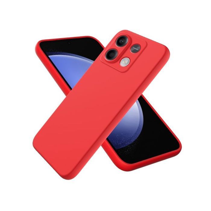 Pochette silicone pour Xiaomi Redmi Note 13 :Rouge