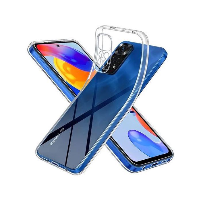 Pochette pour Xiaomi Redmi Note 11 Pro plus 5G Silicone Transparente