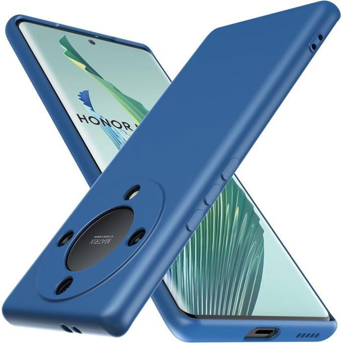 Coque silicone pour Honor x9b -bleu