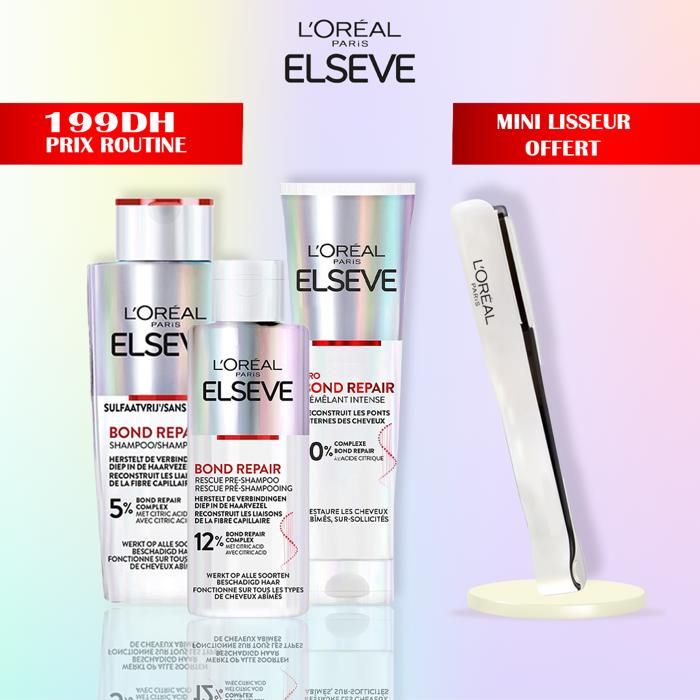 L'Oréal Paris ELSEVE ROUTINE Bond Repair = MINI LISSEUR OFFERT