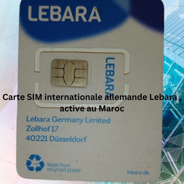 Carte SIM internationale allemande, active au Maroc