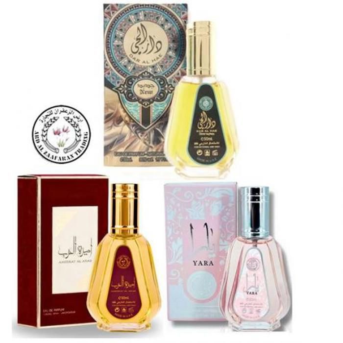 Lot 3 Parfums pour femmes AMEERAT AL ARAB YARA Dar Al Hae New 50ml