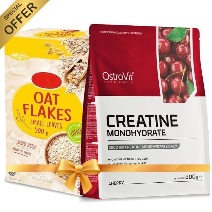 Creatine Monohydrate Micrenised 300 g Cerise + Oat My Day Oatmeal 200g
