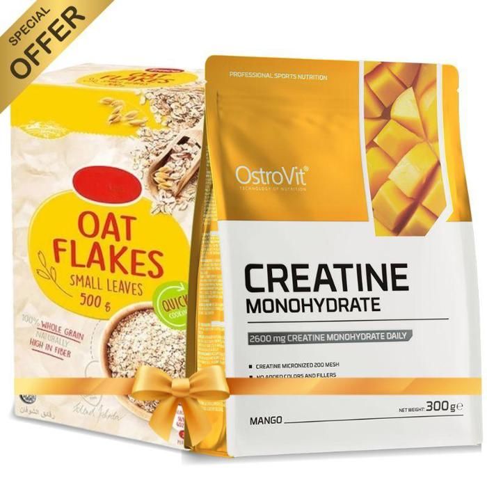 Creatine Monohydrate Micrenised 300 g Mangue + Oat My Day Oatmeal 200g