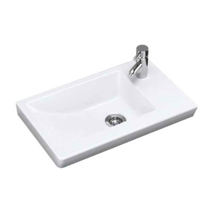 Lavabo en céramique blanche - 32 x 50