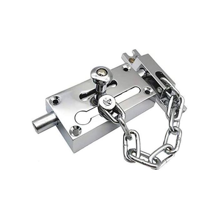 Chaîne de porte en métal, serrure de boulon antivol, garde de porte