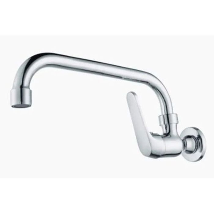 Robinet Chromé Mural pour Evier Cuisine, Eau Froide, haute gamme
