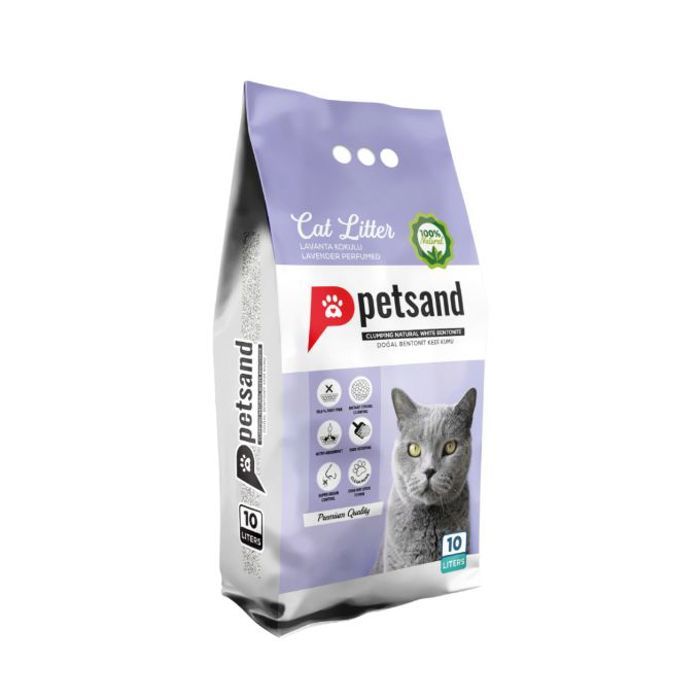 Litière pour chat Pet Sand lavande 10L