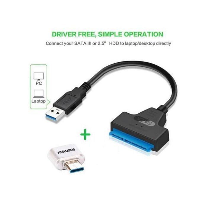 ADAPTATEUR USB 2.03.0 VERS 2.5 SATA III DISQUE DUR SSD ADAPTATEUR OTG TYPE C
