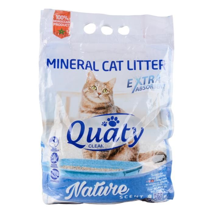 QUATY, LITIÈRE MINÉRALE NATURE 5L