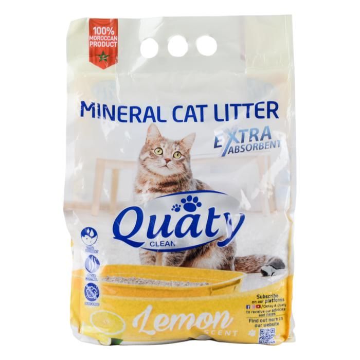 QUATY, LITIÈRE MINÉRALE CITRON 5L