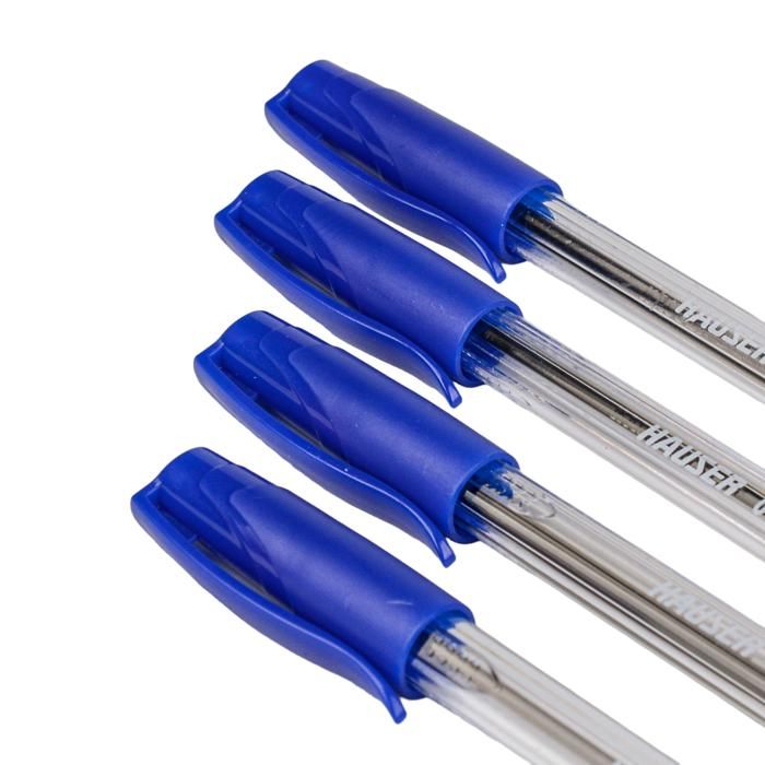 Blister de 4 stylos à bille Cristal Peach – Couleurs assorties