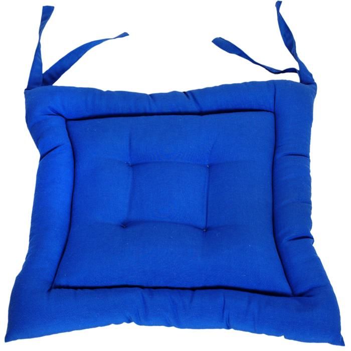 Galette de chaise matelassée - 40x40 cm - DV CLRS ZG03 - Couleur & Motif Aléatoires
