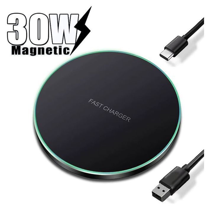 Chargeur sans fil 30W pour iPhone 15 14 13 12 Pro Max X Samsung Xiaomi téléphone Qi chargeurs Station de charge rapide à Induction