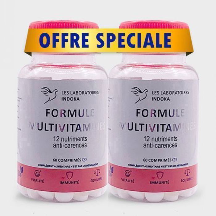 Pack 2 x boites de Formule Multivitamines 40 Comprimés
