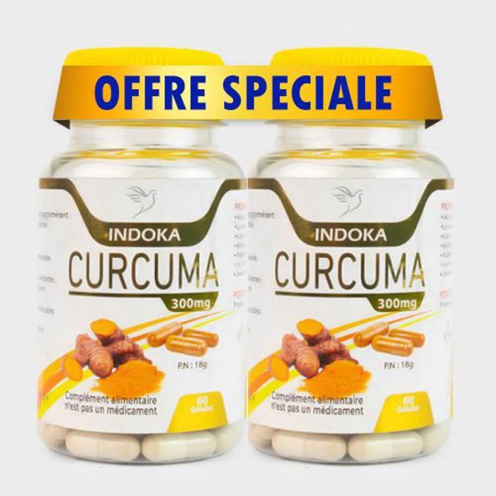 Pack 2 x boites de CURCUMA - 60 Gélules 300 mg
