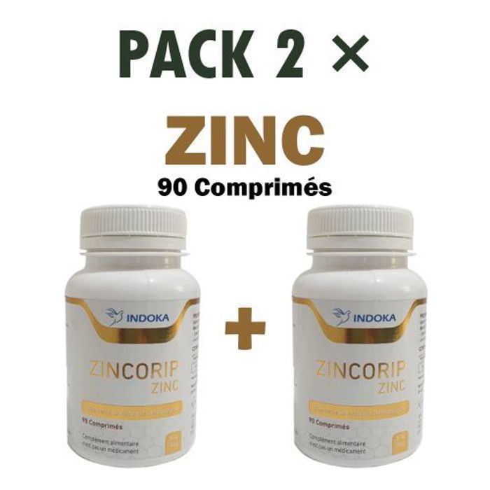 Pack 2 x boites de ZINC 90 COMPRIMES