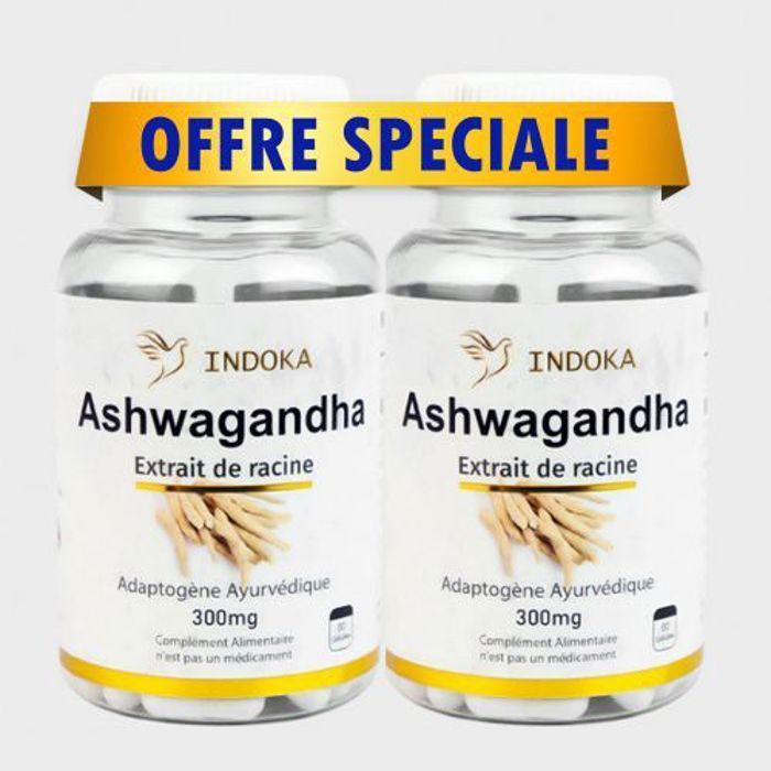 Pack 2 x boites de Ashwagandha 60 Gelules 300mg