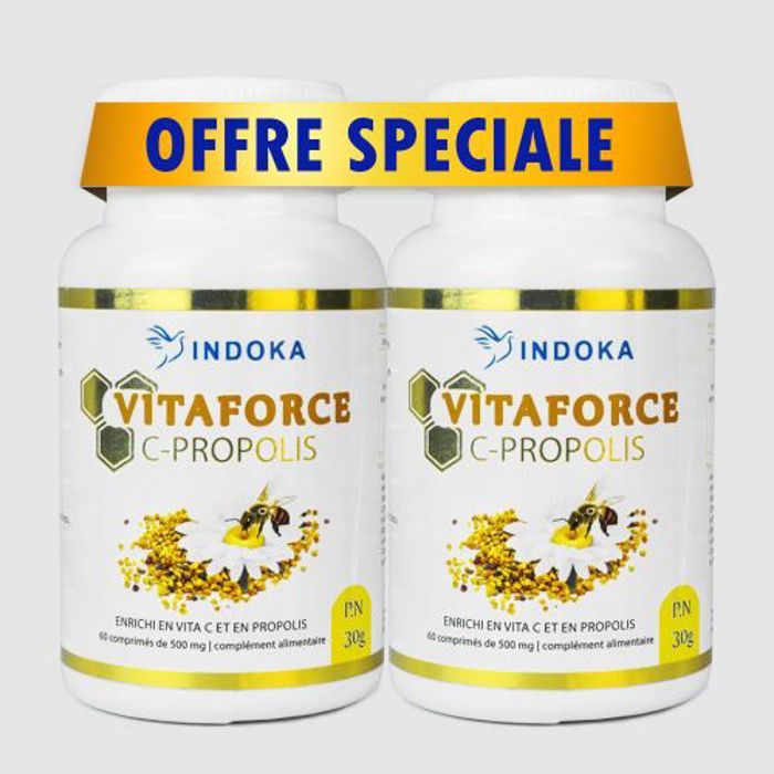 Pack 2 x boites de Vitaforce C-Propolise - 60 Comprimes 500 mg