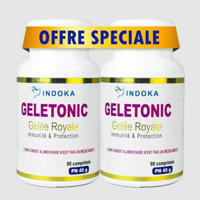 Pack 2 x boites de Gelee Royale GELETONIC 90 comprimés