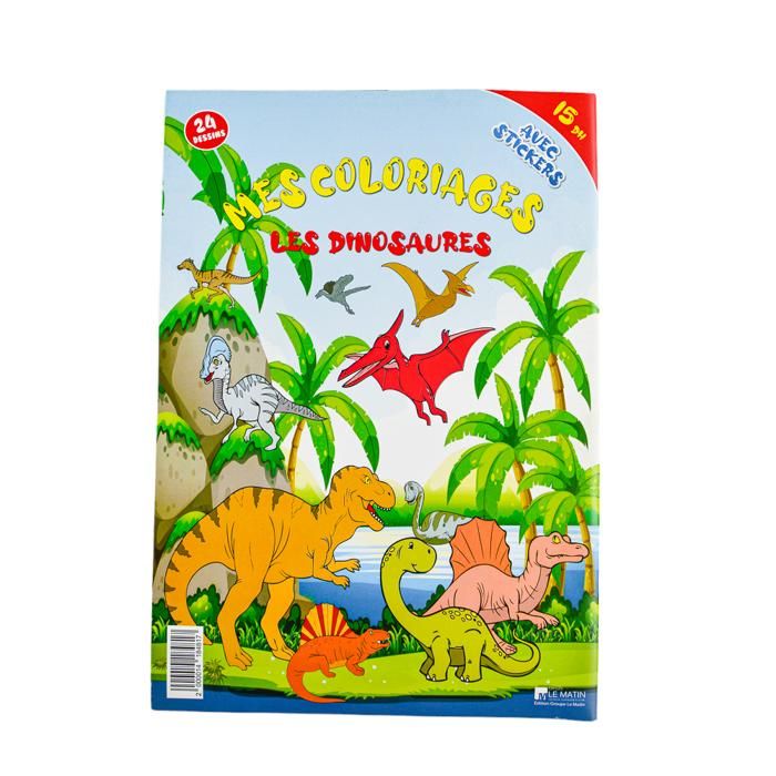 LIVRE COLORIAGE COLLECTION LES DINOSAURES