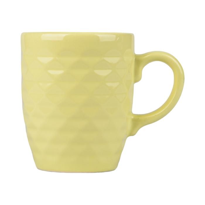 TASSE PORCELAINE TBR001 GRIS BLANCHE JAUNE
