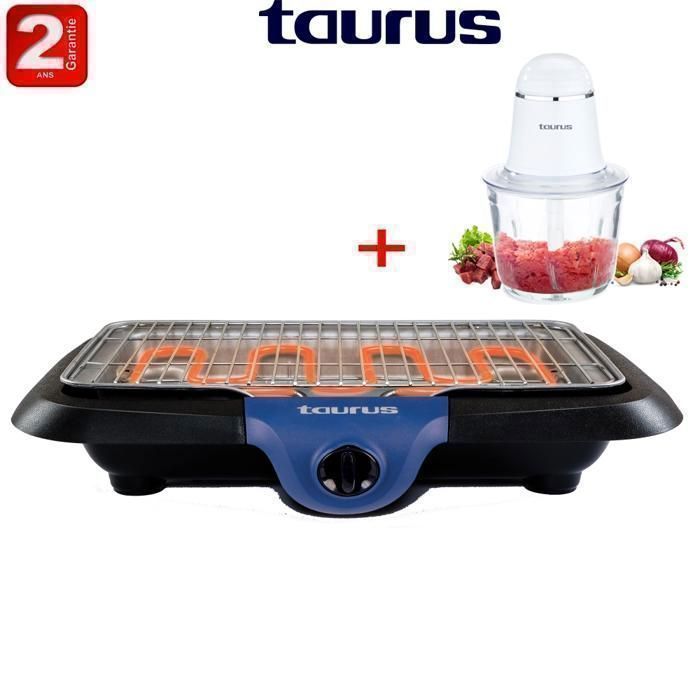Pack Barbecue - TAURUS - Masaya - 2300W - Hachoir 500ml - Multifonctionnel