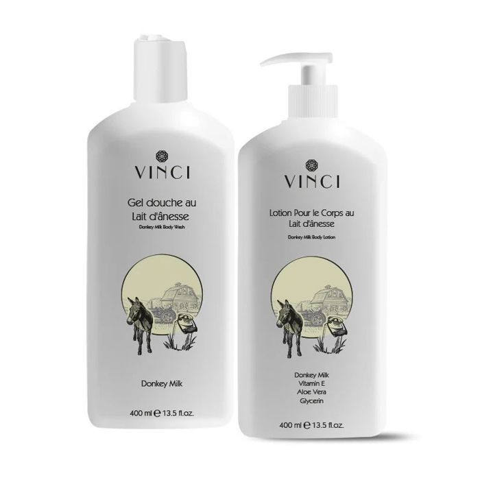 Pack au Lait d'ânesse: Gel douche + Lotion pour le corps