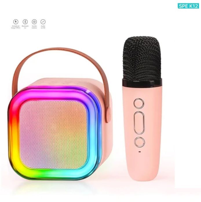 Colorful haut parleur K12 Bluetooth haut de gamme Karaoke petit microphone professionnel