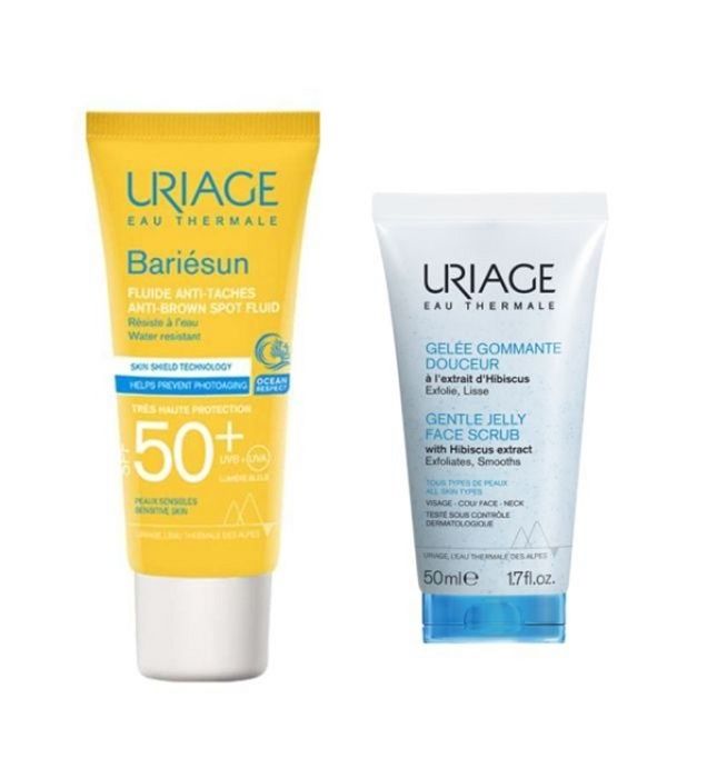 URIAGE BARIESUN Fluide Matifiant Sp50 = Gelée Gommante 50ml Offerte