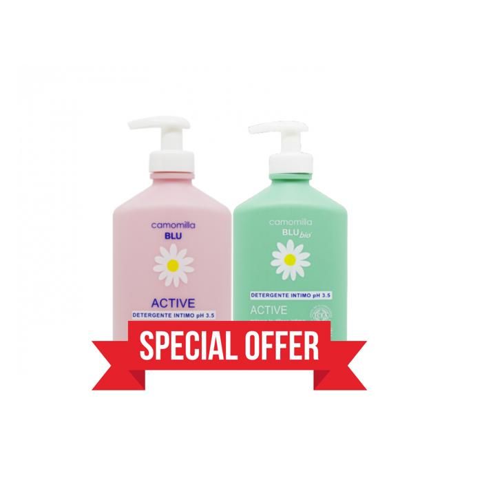 Camomilla Blu Active Nettoyant Intime + Active Cosmos Organic