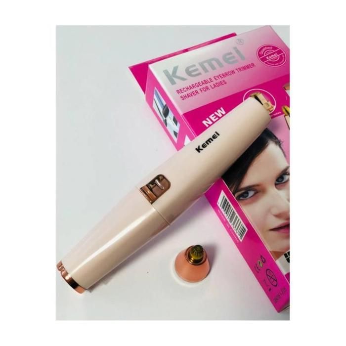 Kemei Épilateur rechargeable 2en1 visage et sourcils pour femmes KM-6667