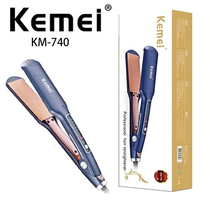Lisseur À Ions Négatifs Professionnel Anti-brûlure 6 Vitesses KEMEI KM-740