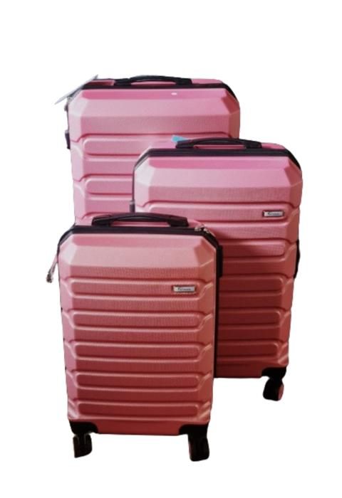 SET DE 3 VALISES ABS CASCADE ROSE
