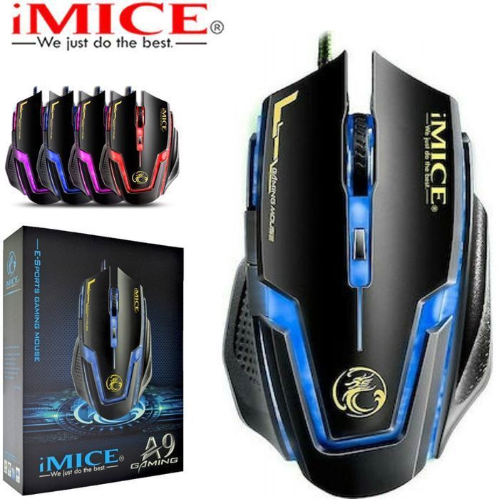 SOURIS DE JEU IMCE A9 GAMING E-SPORT