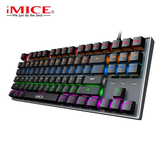 IMICE MK-X60 CLAVIER MÉCANIQUE 87 TOUCHES POUR UNE UTILISATION EN JEU ET AU BUREAU