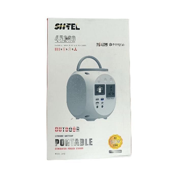 SH TEL-UV02 STATION D'ALIMENTATION PORTABLE EXTÉRIEURE PD 45W - 3×USB - TYPE-C - DC - AC SIX OUTPUT GENERATION 150W AC - 220V