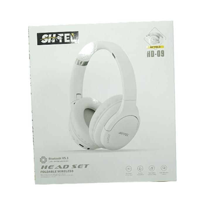CASQUE BLUETOOTH SH TEL, HD-09, PLIABLE À 90 , SANS FIL, AVEC BLUETOOTH V5.3.