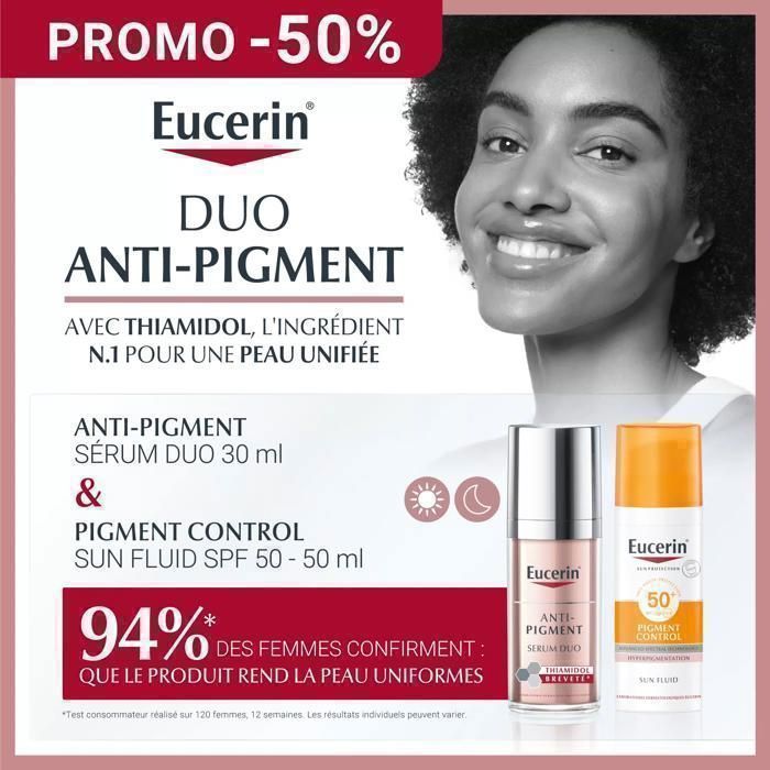 Eucerin anti-pigment serum duo 30ml+Ecran pigment spf50+ pack -50%