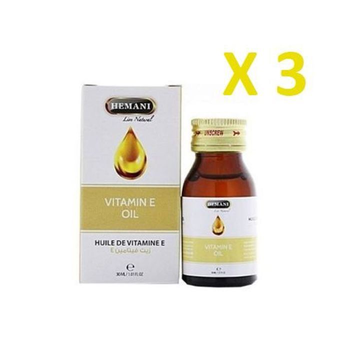 Hemani HUILE VITAMINE E 30 Ml ( Pack de 3 )