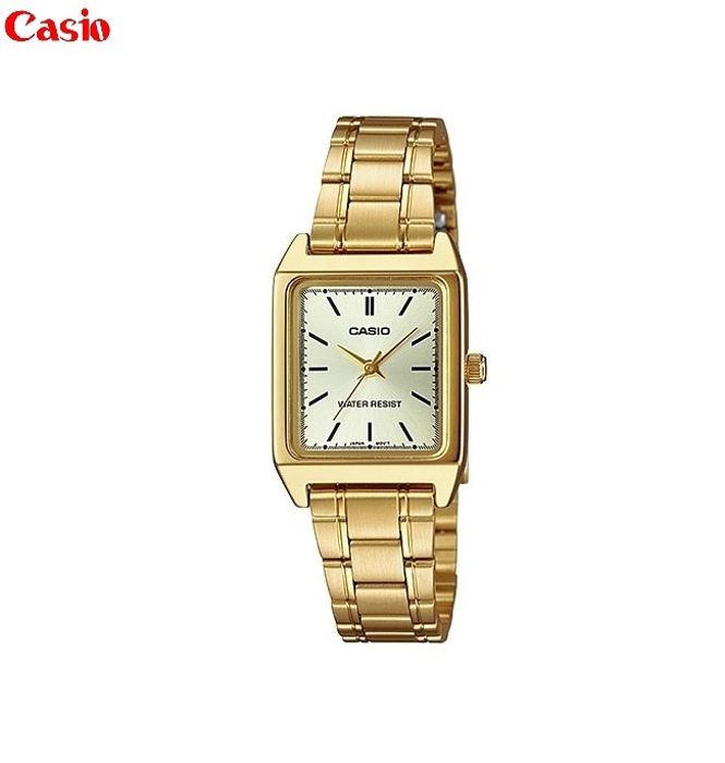 Casio Montre Femmes Bracelet en Metal Plaqué Or Cadran-ltp-v007g-9eudf