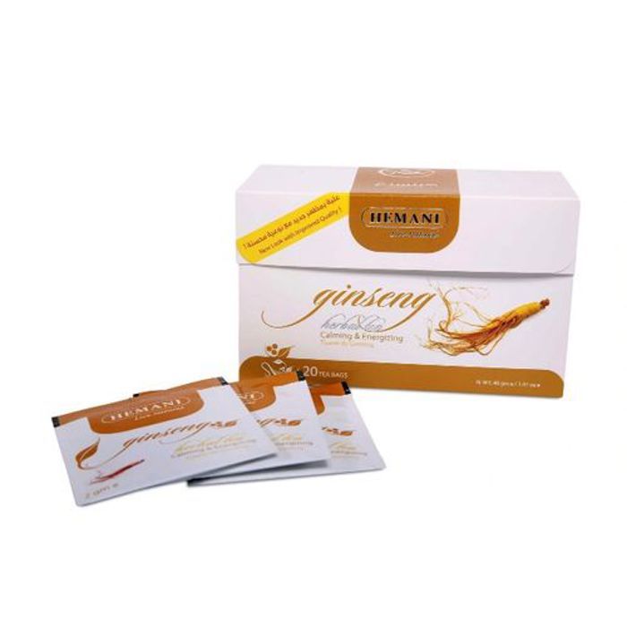 Hemani Ginseng Tea Premium - Immunité - Libido - Diabète- 20 Sachets -